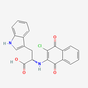 Chemical structure of Cl-NQTrp