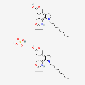 Chemical structure of Pactimibe sulfate