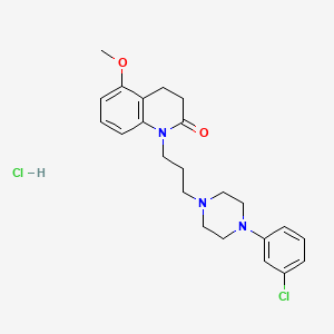 Chemical structure of OPC-14523 hydrochloride