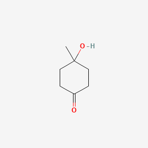 Chemical structure of 4-Hydroxy-4-methylcyclohexanone