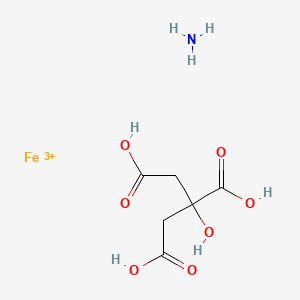 Chemical structure of Ammonium iron(III) citrate