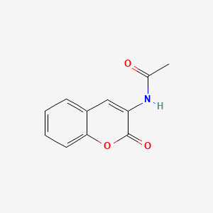 Chemical structure of 3-Acetamidocoumarin