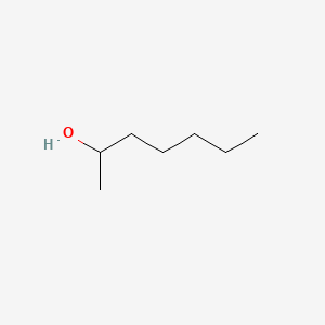 Chemical structure of 2-Heptanol