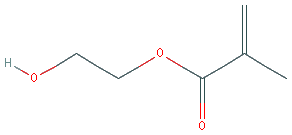 Chemical structure of Poly(2-hydroxyethyl methacrylate) (MW 20000)