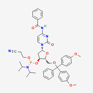 Chemical structure of DMT-dC(bz) Phosphoramidite