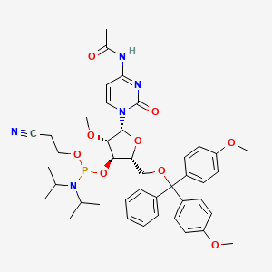 Chemical structure of 2'-OMe-Ac-C Phosphoramidite