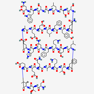 Chemical structure of STIEEQAKTFLDKFNHEAEDLFYQSSLASWN
