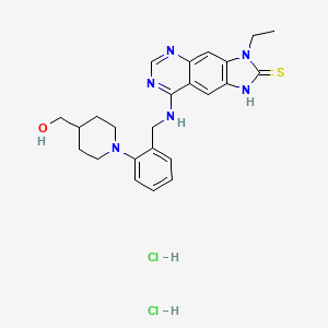 Chemical structure of Thioquinapiperifil dihydrochloride