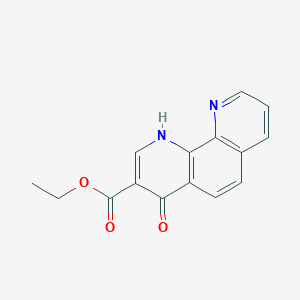 Chemical structure of 1,4-DPCA ethyl ester