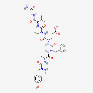 Chemical structure of Deltorphin 2 TFA