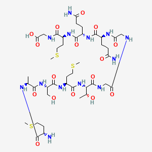 Chemical structure of T7 Tag Peptide TFA
