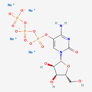Chemical structure of NHC-triphosphate tetrasodium