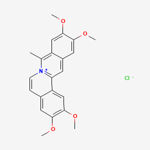 Chemical structure of Coralyne chloride