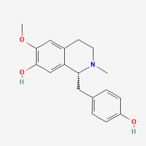 Chemical structure of (-)-N-methylcoclaurine