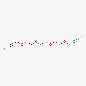 Chemical structure of Bis-propargyl-PEG3