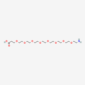 Chemical structure of NH2-PEG9-acid