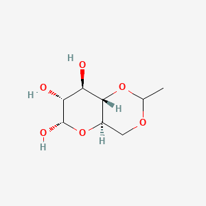 Chemical structure of 4,6-O-Ethylidene-α-D-glucose