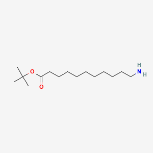 Chemical structure of tert-Butyl 11-aminoundecanoate