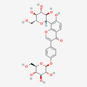 Chemical structure of Puerarin-4'-O-β-D-glucopyranoside