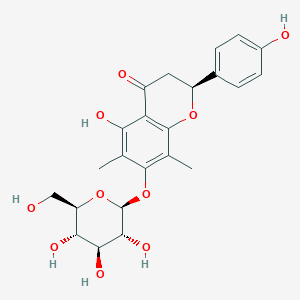 Chemical structure of Farrerol 7-O-glucoside