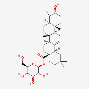 Chemical structure of Oleanolic acid 28-O-β-D-glucopyranoside