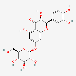 Chemical structure of Taxifolin 7-glucoside