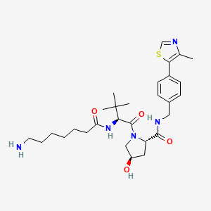 Chemical structure of (S,R,S)-AHPC-C6-NH2