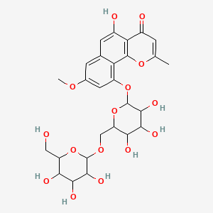 Chemical structure of Isorubrofusarin 10-gentiobioside