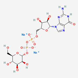 Chemical structure of GDP-α-D-mannose disodium