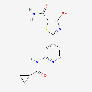 Chemical structure of GSK-3β inhibitor 2
