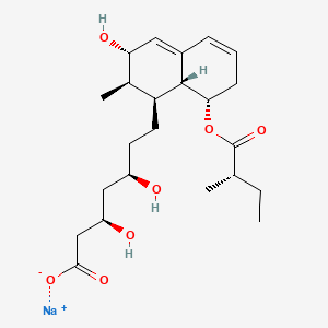 Chemical structure of 3α-Hydroxy pravastatin sodium