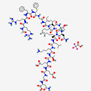 Chemical structure of SAH-SOS1A TFA