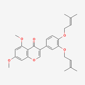 Chemical structure of Glabrescione B