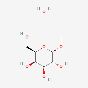Chemical structure of Methyl α-D-galactopyranoside monohydrate
