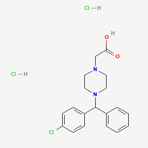 Chemical structure of Cetirizine Impurity B dihydrochloride