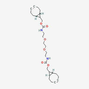 Chemical structure of bis-PEG2-endo-BCN