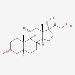 Chemical structure of 5β-Dihydrocortisone