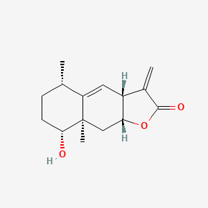 Chemical structure of 1beta-Hydroxyalantolactone