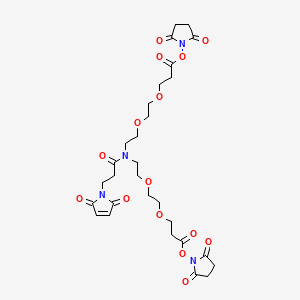 Chemical structure of N-Mal-N-bis(PEG2-NHS ester)
