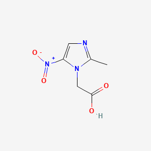 Chemical structure of Metronidazole acetic acid