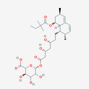 Chemical structure of Simvastatin Acyl-β-D-glucuronide