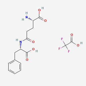 Chemical structure of γ-Glu-Phe TFA