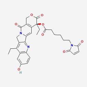 Chemical structure of MC-SN38
