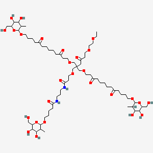 Chemical structure of Bis-PEG23-endo-BCN