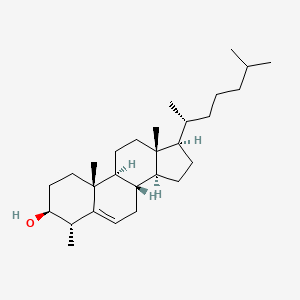 Chemical structure of 4α-Methylcholesterol