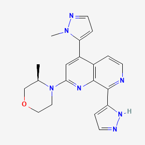 Chemical structure of Elimusertib hydrochloride