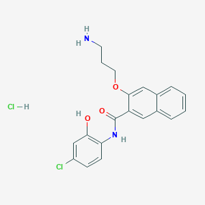 Chemical structure of 653-47 hydrochloride