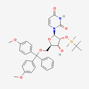 Chemical structure of 5'-O-DMT-2'-TBDMS-Uridine