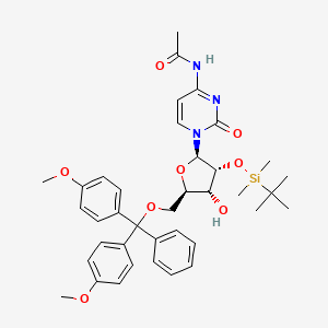 Chemical structure of 5'-O-DMT-2'-O-TBDMS-Ac-rC