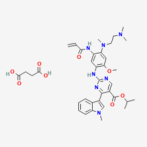 Chemical structure of Mobocertinib succinate